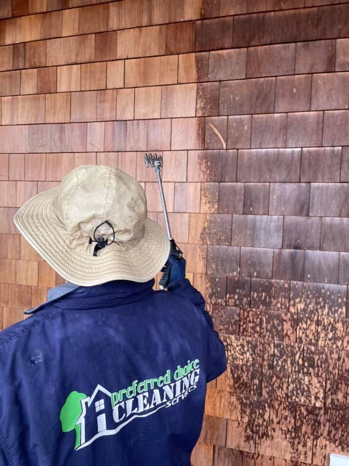 Preferred Choice Cleaning professional cleaning brick siding