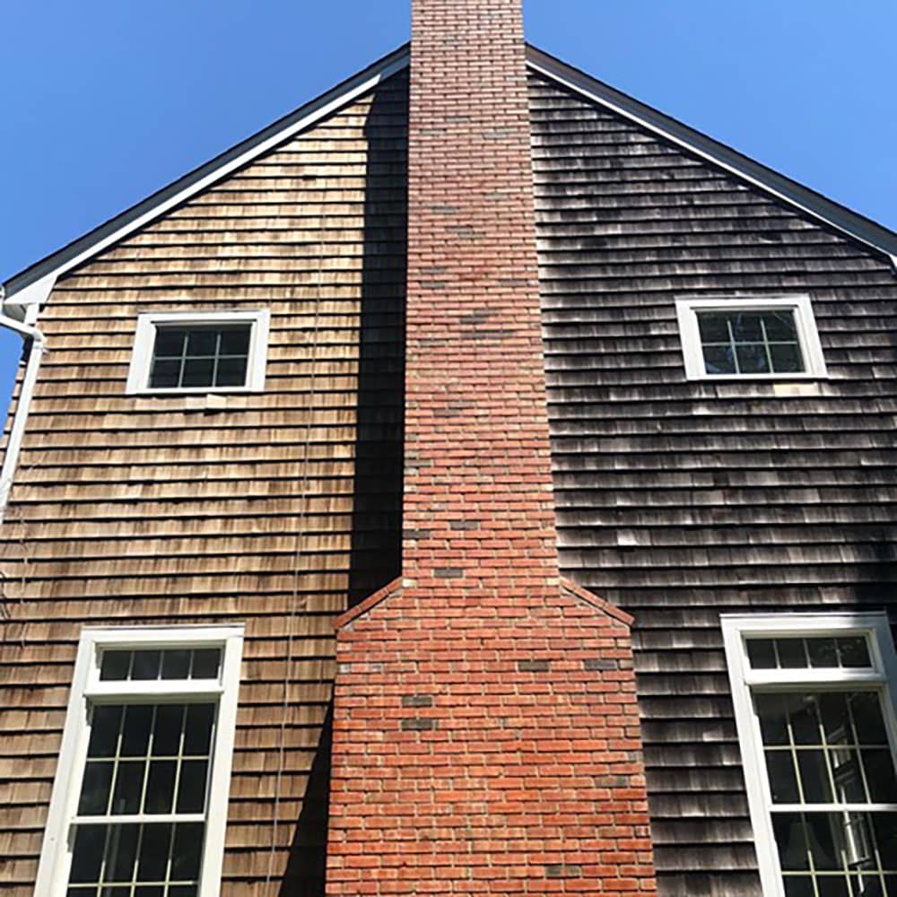 cedar home before and after cleaning