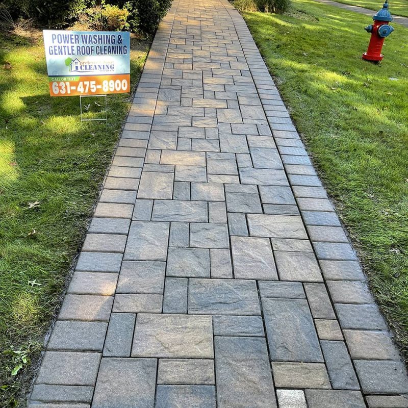 after paver cleaning service